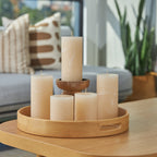 Warm Vanilla Scented 3x6 Pillar Candles