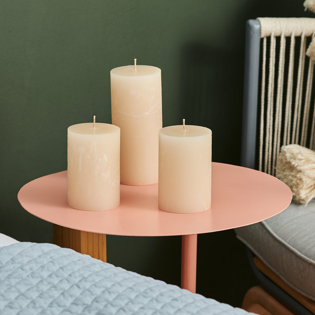 Ivory Unscented 3x6 Pillar Candles