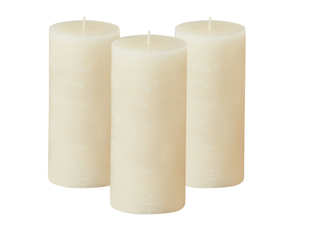 Warm Vanilla Scented 3x6 Pillar Candles