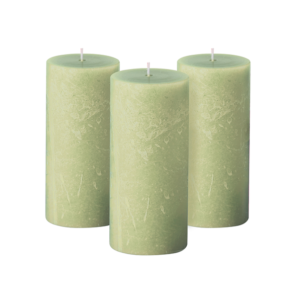 Sage Driftwood Scented 3x6 Pillar Candles