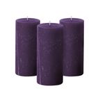 Purple Unscented 3x6 Pillar Candles