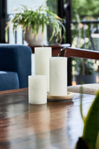 White Unscented 3x6 Pillar Candles