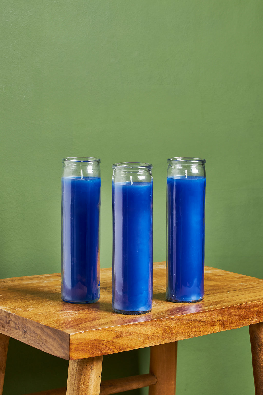 Blue Devotional Candles