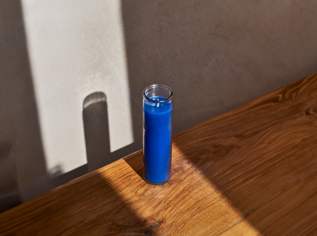 Blue Devotional Candles