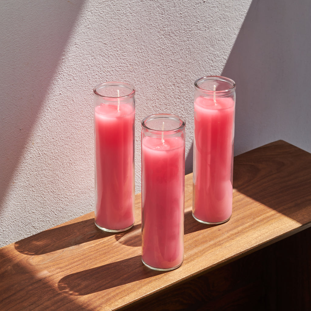 Pink Devotional Candles