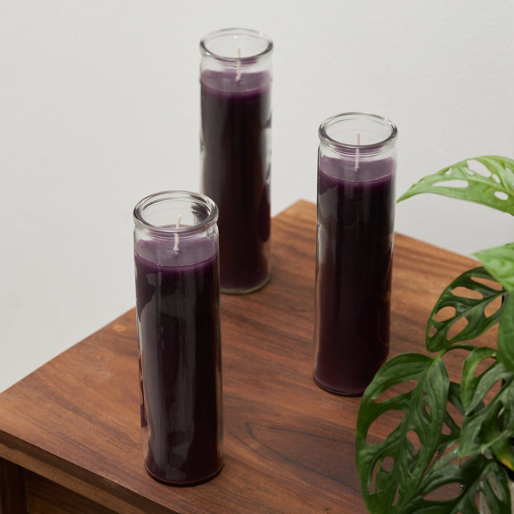 Purple Devotional Candles