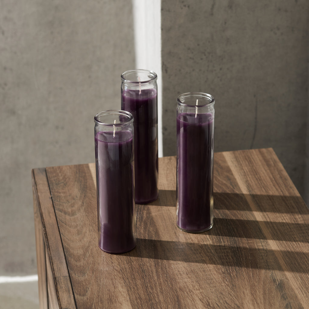 Purple Devotional Candles