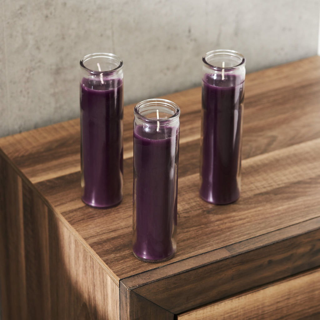 Purple Devotional Candles